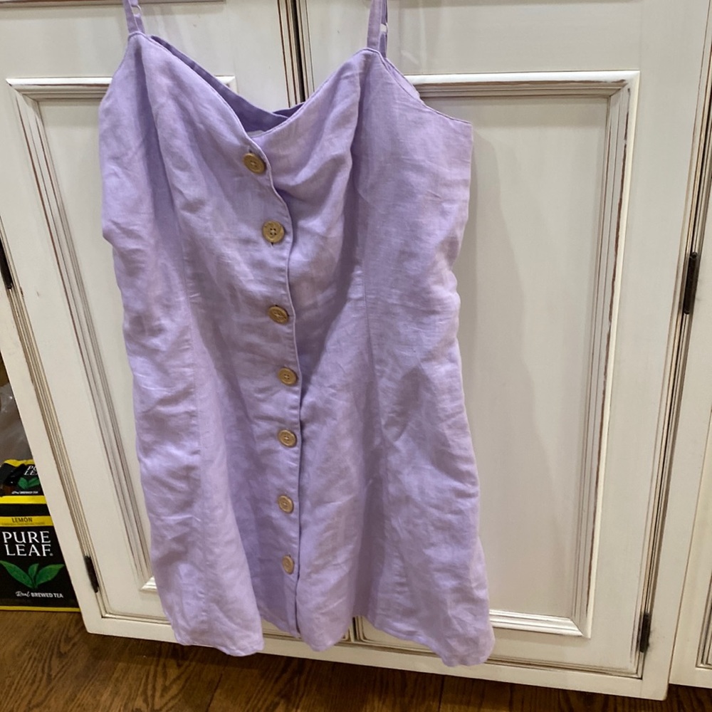 Urban Outfitters Linen lilac sundress. Size medium.